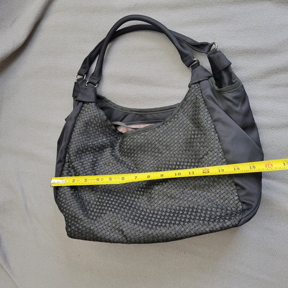 ZEE ALEXIS Purse Black Woven Boho Handbag Crossbody Strap Textured Tote Casual - Picture 4 of 14